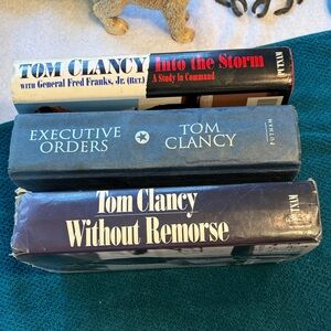 VTG Tom Clancy Hardcover Book Set - All from the 90’s